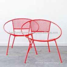 Industrial Metal Chic Color Round Outdoor Chairs